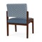 Lesro Lenox Armless Guest Chair, 22.5 in W 26 in L 31.5 in H LW1102 - alternate 2